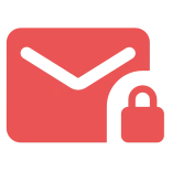 Envelope with lock icon signifies DMARC record.